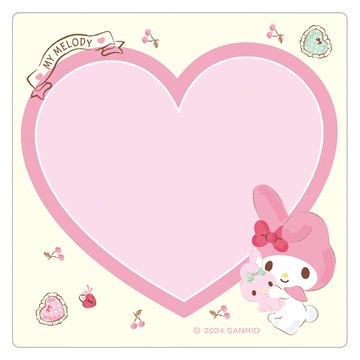 NIIMBOT 專用防水貼紙 美樂蒂之心  50 x 50mm  145張  1盒