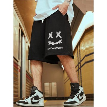 夏季寬松短褲男潮牌百搭運動褲加肥加大五分褲胖子大碼褲子籃球褲