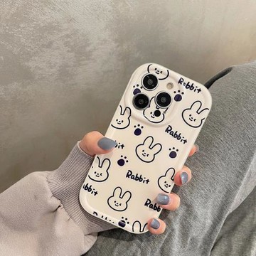 滿屏小兔適用三星S24/S23手機殼S22Ultra新款S21FE/S20PLUS保護套A54/A53女A52軟A71/A51硅膠Note20防摔S10
