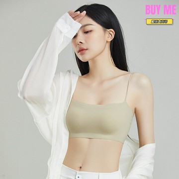 【無痕美背】吊帶內衣 抹胸 小背心 細肩帶 一體式 無鋼圈 薄款 固定杯 少女美背設計 夏季清涼穿搭