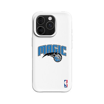 iPhone 16 Pro SolidX 白 - NBA - Logo-奧蘭多魔術 Orlando Magic - Light