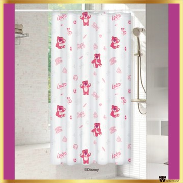 迪士尼皮克斯玩具總動員lotso角色防濺浴簾(180 x 200cm)