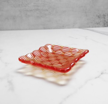 O2-4 餐桌上的生活工藝 –琉璃小碟(紅)