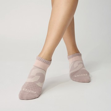 【FOOTER除臭襪】環形360度減壓船短襪女款(T100M-紫)