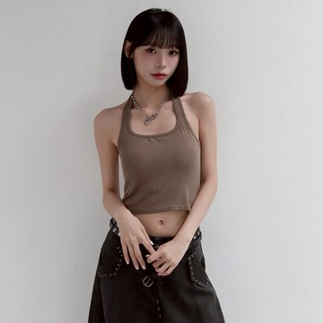 【Aa.chic】夏日掛脖美背罩杯背心(五色).女裝/掛脖/罩杯/背心/美背/夏日/日常/質感【C166099】