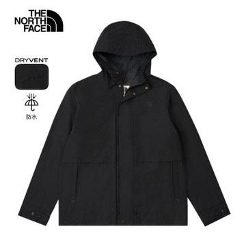 The North Face 官方旗艦 北面男款黑色M66DRYVENT防水衝鋒衣｜8DXJJK3 外套