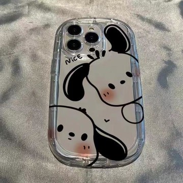 卡通帕恰狗適用三星s21ultra手機殼硅膠透明s23+可愛s22/s20fe簡約note20趣味男女s10+全包保護套a54a53a33