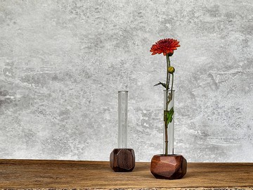 HO MOOD 幾何系列—原木花器(岩石)