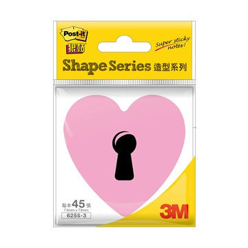 本月熱銷推薦 滿額再折【史代新文具】3M 625S-3 心型 狠黏可再貼便條紙/便利貼