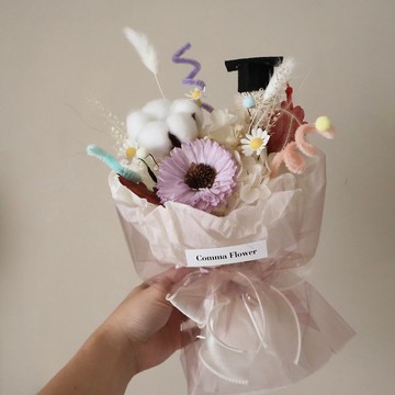 青春扭棒紫太陽花花束 向日葵 生日  畢業禮物 老師禮物