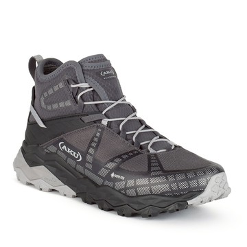 【AKU】女 中筒 輕量快速鞋帶鯊齒健行鞋 FLYROCK MID GTX WS