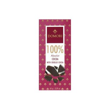 義大利Domori 100%黑巧克力片(65g)