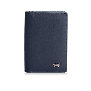 BRAUN BUFFEL 台灣總代理 HOMME-M 4卡名片夾-深藍色/BF306-402-MAR