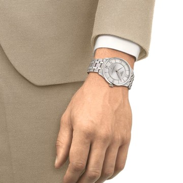 Tissot 天梭錶 Chemin Des Tourelles Powermatic 80 杜魯爾機械腕錶 男錶 手錶 聖誕節 禮物-T1394071103800/白色 42 mm