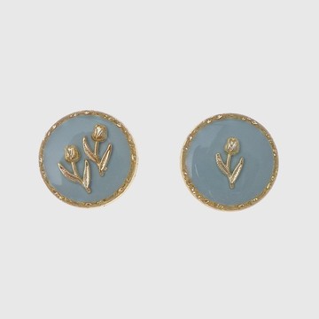 耳環 | 花神奇遇 - 淡天藍