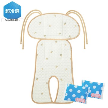 akachan honpo - 嬰兒推車用涼感墊-小花-原色