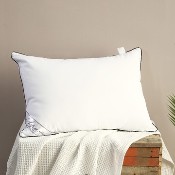 I'm Living 加重款黑邊飯店級微纖維棉枕芯 (拉鍊式)  白色  40 x 60cm  1個