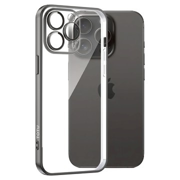 TOTU 拓途 柔簡系列 一體式鏡頭貼電鍍手機保護殼  iPhone 15 Pro Max  黑色