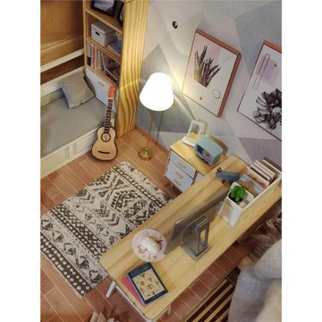 12分bjd迷你玩具ob11娃屋配件家具微縮場景模型擺件feeling落地燈