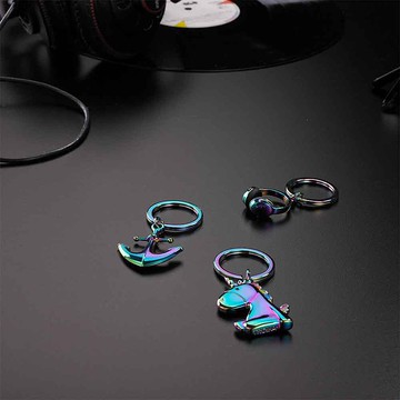 【客製化】光譜彩色獨角獸鑰匙圈