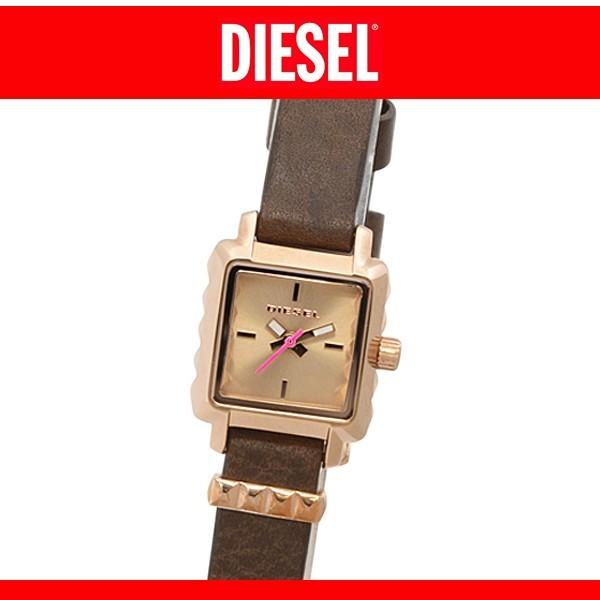 DIESEL ディーゼル ピンクゴールド スクエア クォーツ腕時計 DIESEL ディーゼル ピンクゴールド スクエア クォーツ腕時計
