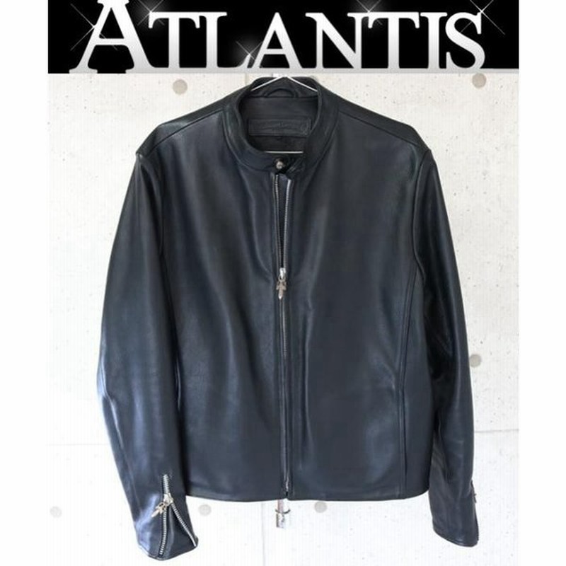 Chrome Hearts 銀座店 クロムハーツ インボイス付き 現行型 レーシング2 シングル ライダース レザー ジャケット メンズ 黒 Sizel Jvp 通販 Lineポイント最大1 0 Get Lineショッピング