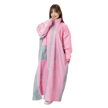 BNN X JUMP 貝塔 BETA 粉/銀灰 背包款 雙側開 騎士雨衣 一件式雨衣