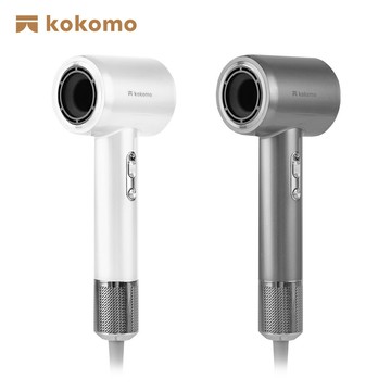 【2025專屬特價+現貨二色】kokomo 風飛飛・日本負離子高速吹風機 智能溫控 強風集中速乾 護髮保濕 灰銀色 / 珍珠白