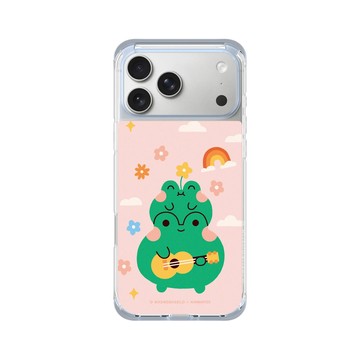 iPhone 17 Pro Max ClearX (MagSafe 兼容) 冰透藍 - Niniwanted - Frogs Ukulele