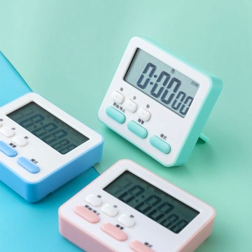 多功能簡約計時器 學生考研做題廚房INS鬧鐘兩用創意桌面提醒器