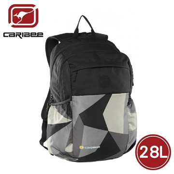 【Caribee 澳洲 CUB 28L 背包《黑/灰》】CB-64602/登山背包/多功能背包/休閒背包