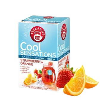 德國TEEKANNE Cool Sensation草莓香橙水果茶/2.5gx18入/盒