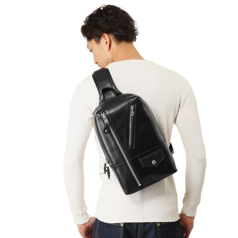 Schott ショット レザーウエストバッグ ボディバッグ 本革 小傷有り