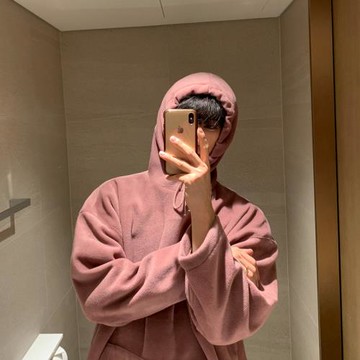 MRCYC男士百搭連帽衛衣秋季寬松潮流ins學生外套韓系套頭純色上衣