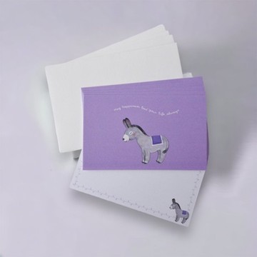 信箋組 (驢子 / 薰衣草紫)