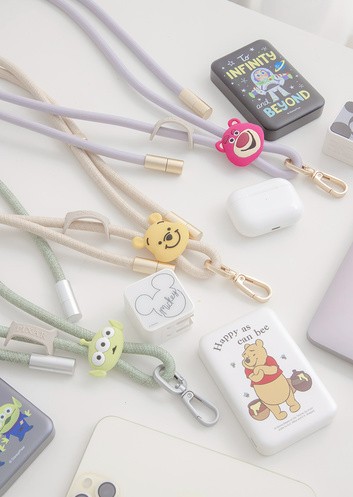 Disney迪士尼 2合1手機掛繩充電線．Type-C to Type-C