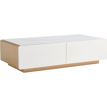 hoi!Linsy空島四抽儲物岩板茶几1.2M 原木色 UV1L