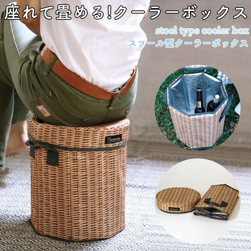 スツール 収納 保冷 保温 折り畳み チェア 椅子 クーラーボックス 大容量 持ち運び 蓋付 アウトドア レジャー ピクニック バスケット コンパクト アルミ 通販 Lineポイント最大0 5 Get Lineショッピング