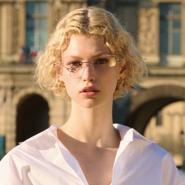 CARIN無框光學眼鏡/玫瑰金#SIENNA+B C1