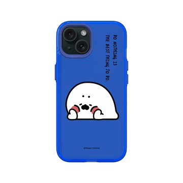 iPhone 15 Clear 激光藍 - 無所事事小海豹 The Nothing Seal - 什麼都沒做