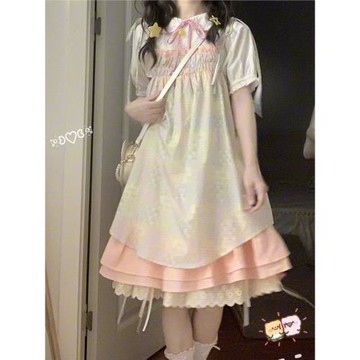 夏日絕美小裙子超好看獨特漂亮小個子碎花吊帶裙多巴胺減齡連衣裙