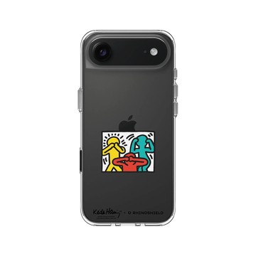 iPhone Air Clear Case（相機按鈕） 透明 - Keith Haring - See No Evil, Hear No Evil, Speak No Evil
