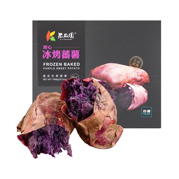 冰烤地瓜紫心蕃薯(1000g/盒，共4盒)