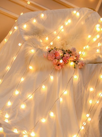 生日LED星星燈燈串臥室房間小彩燈串裝飾滿天星閃燈室內裝飾布置