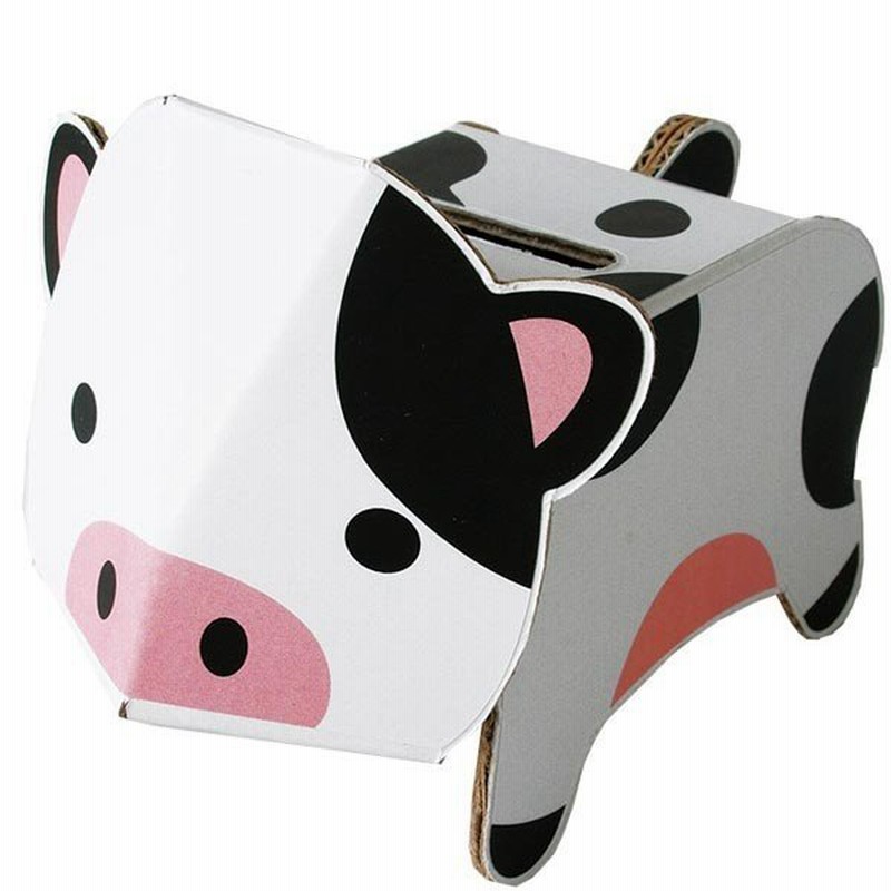 メール便可 ダンボール工作 Dancoo 動物貯金箱 ウシ 通販 Lineポイント最大0 5 Get Lineショッピング