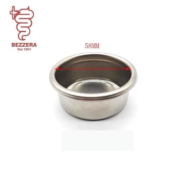 意大利進口BEZZERA貝澤拉半自動咖啡機粉碗雙份18g粉碗濾杯配件