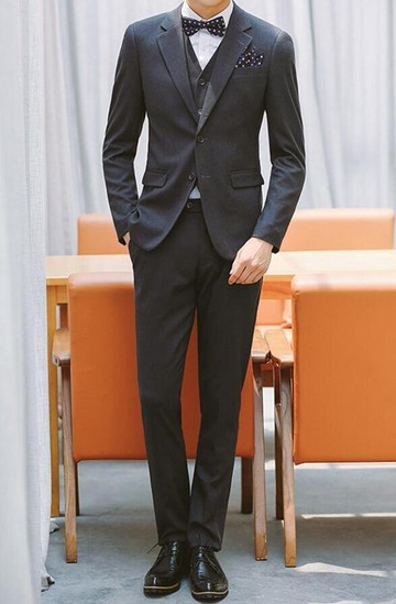 FINDSENSE品牌 韓國男修身西裝  兩件式西裝外套 成套西裝 西裝外套 外套+褲子