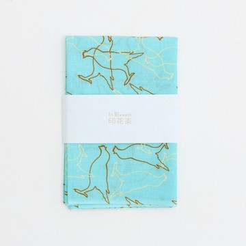 和風手拭巾/台灣八哥/冰湖藍