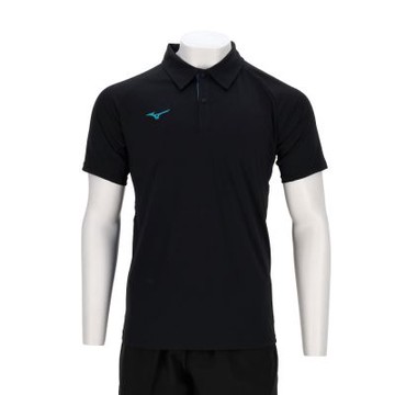 Mizuno 美津濃 男款 黑色 POLO衫 排汗衫 速乾快排 運動 休閒 短袖 32TAC51509