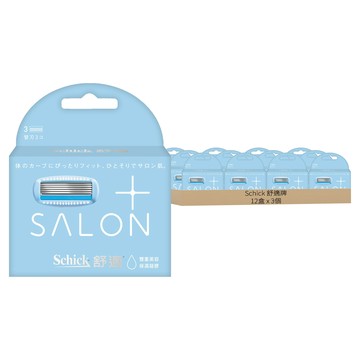 Schick 舒適牌 極Salon Plus仕女除毛刀片  3個  12盒